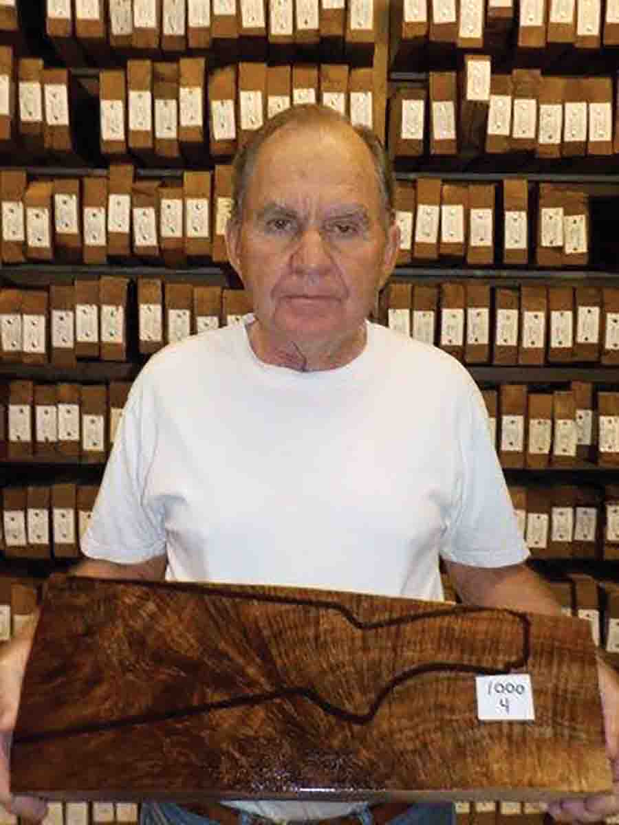 Cecil Fredi holding the final product.